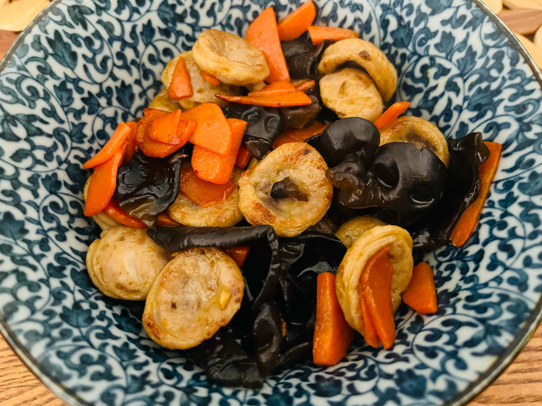 木须胡萝卜黄瓜木耳