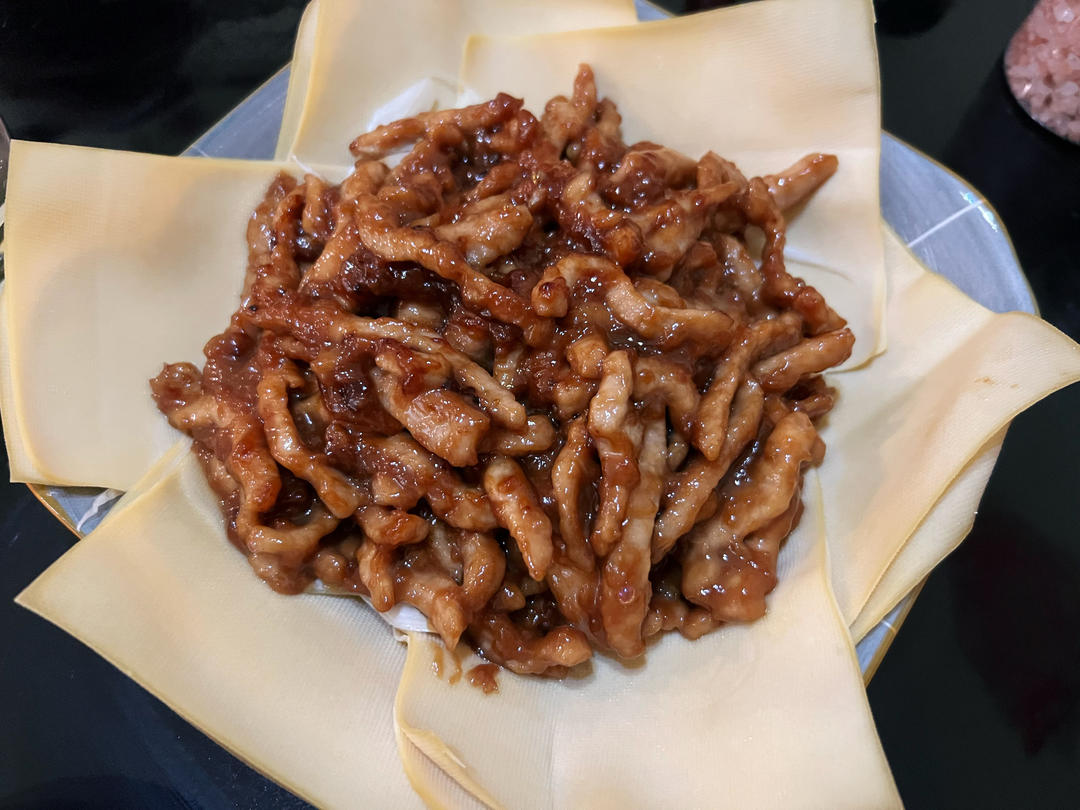 传统做法 京酱肉丝