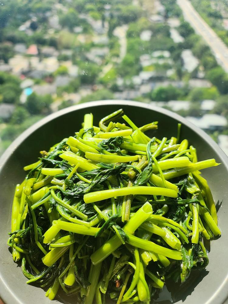 🪷清炒空心菜「微波炉」