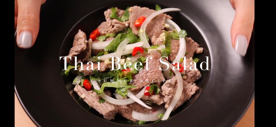 清爽瘦身，无油高蛋白｜泰式凉拌厚切牛肉的做法