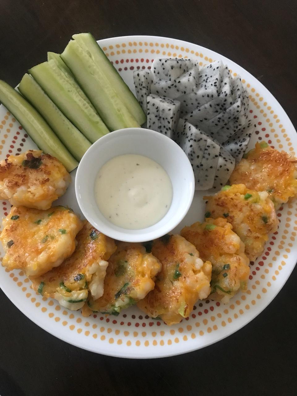 香煎虾饼