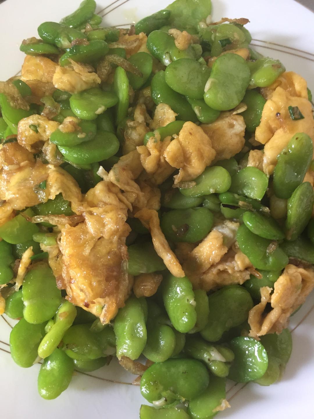 豆瓣炒蛋的做法