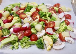 低卡健康时蔬热沙拉的做法 步骤1