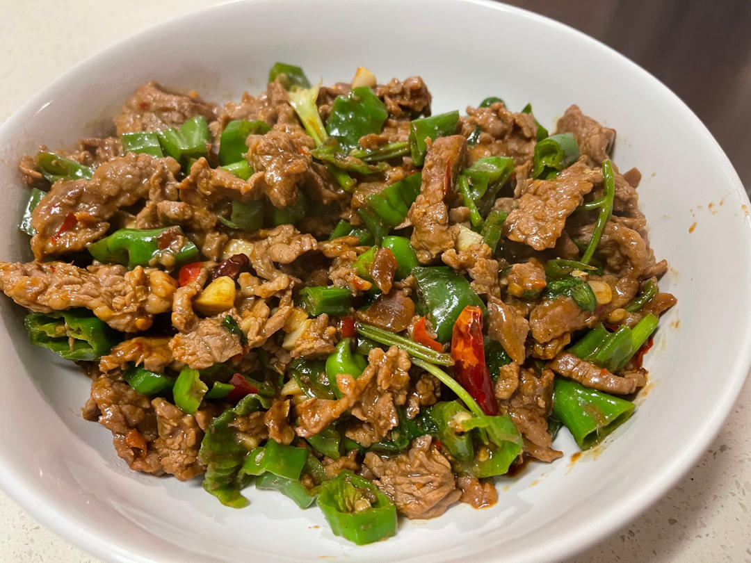 小炒黄牛肉（湘菜）