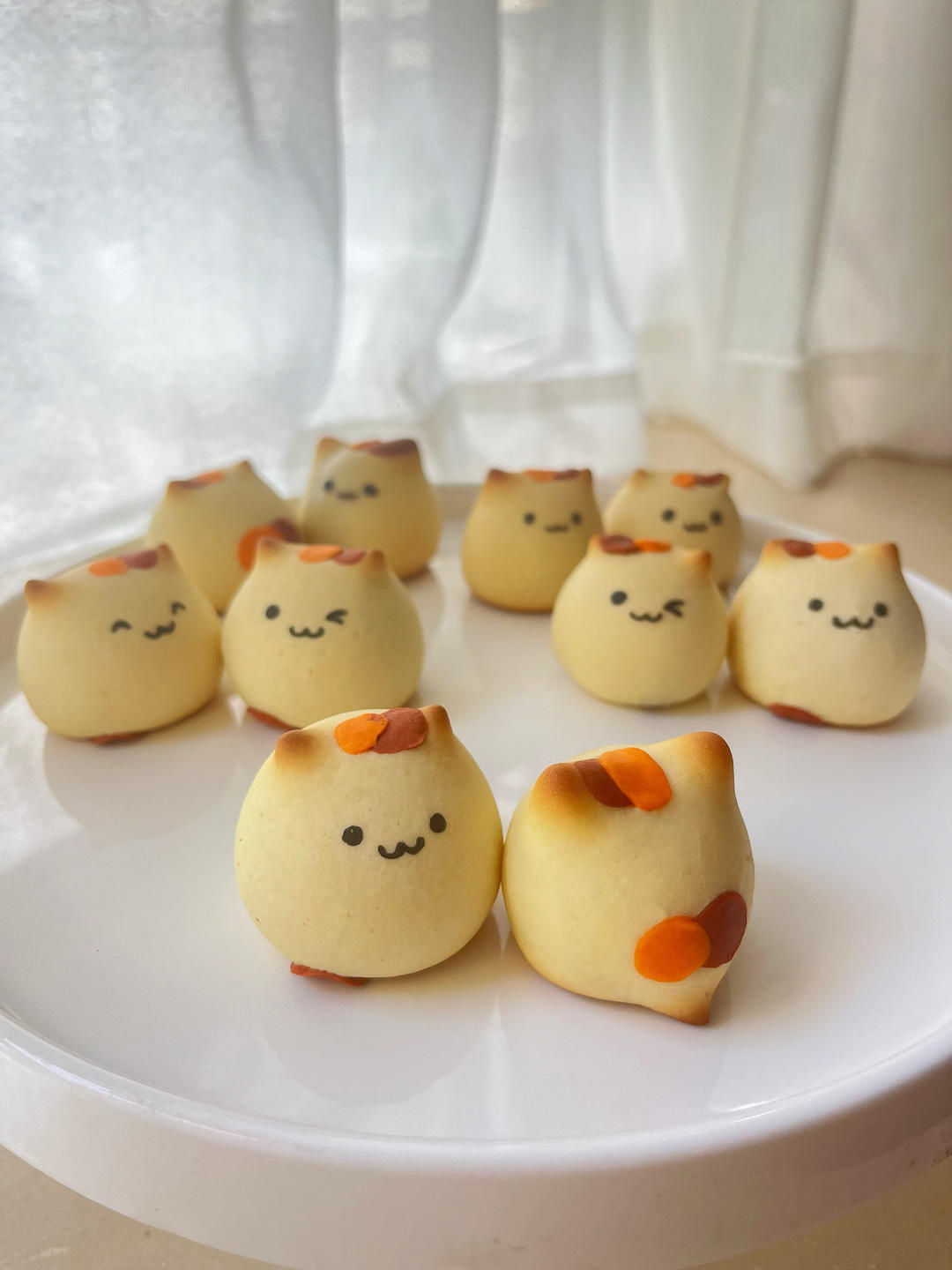软萌可爱的日式猫咪烧果子 奶香浓郁 超简单