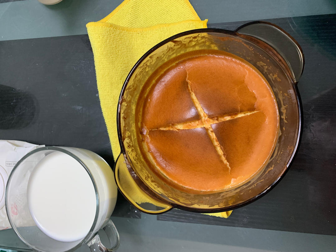 烤舒芙蕾🥞简单方便一次成功～口感绵密好吃😋