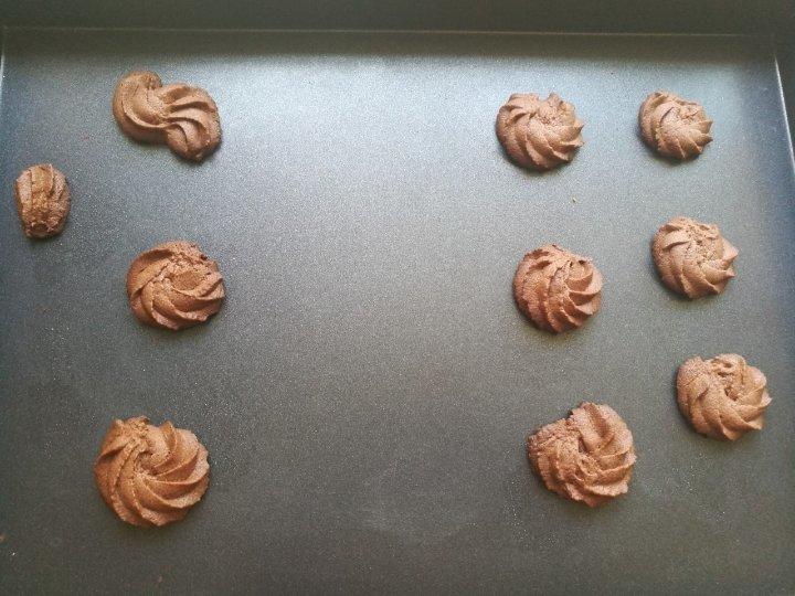 可可曲奇，这个配方更酥脆。