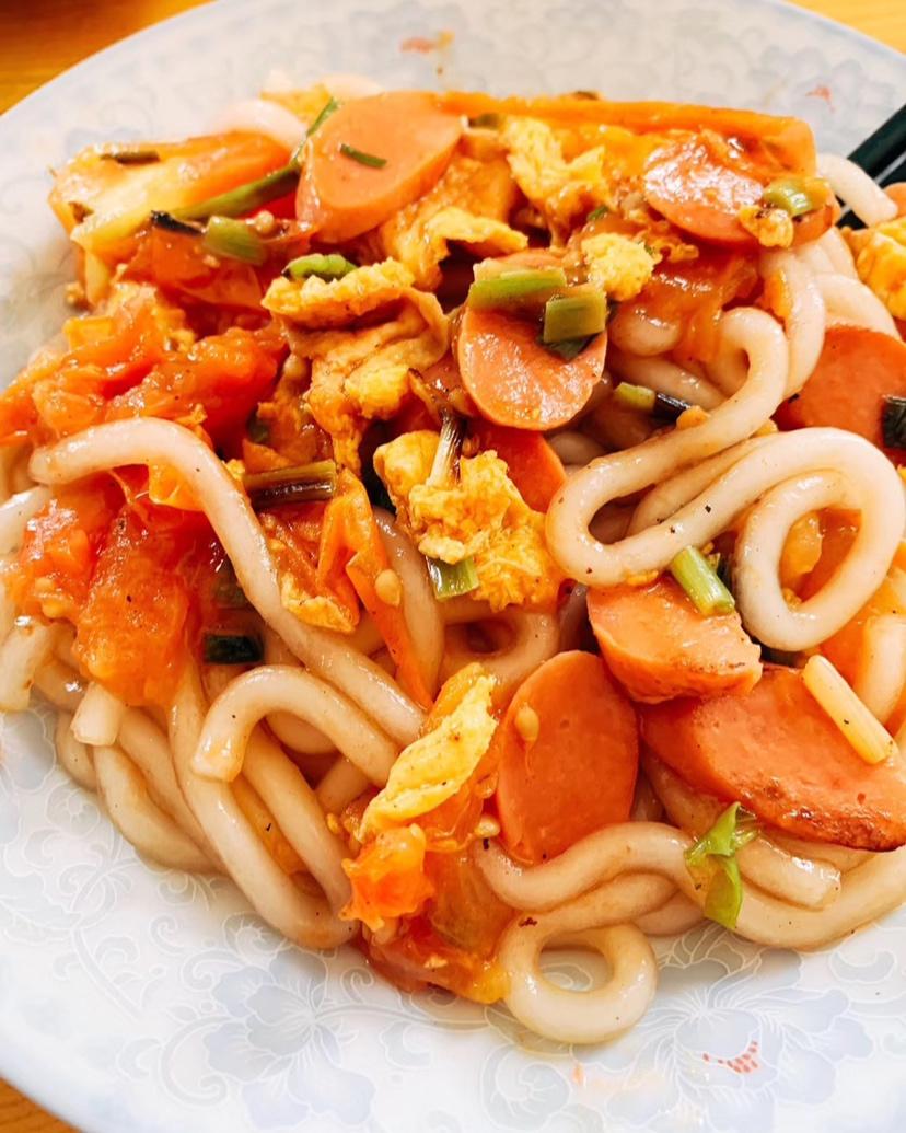 西红柿炒土豆粉