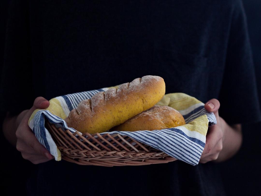 南瓜麻薯软欧包