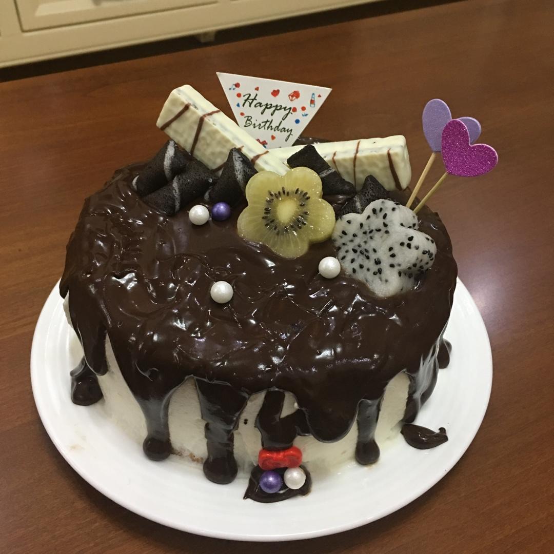 超简易可行的巧克力淋面（完全依靠个人经验）