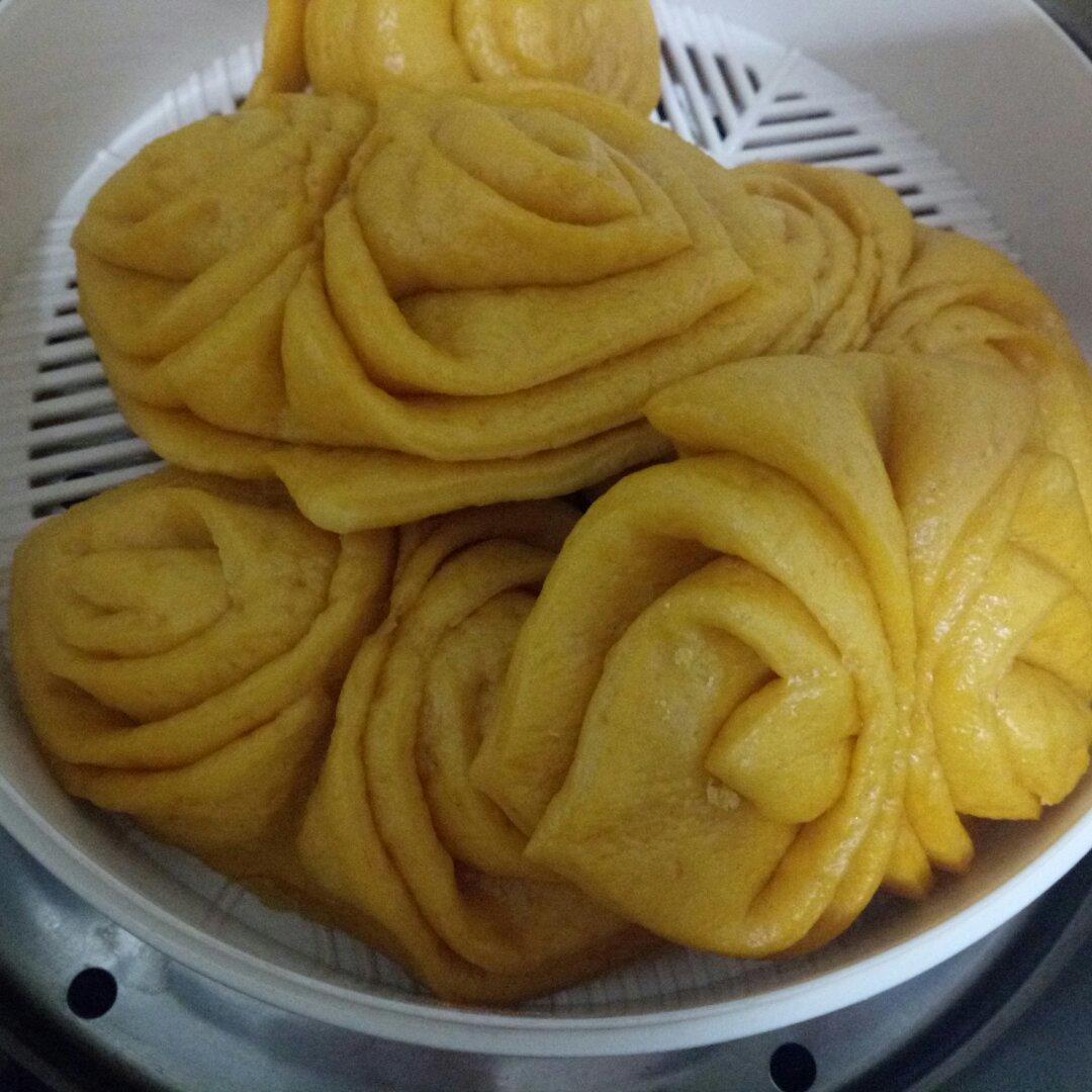 南瓜花卷馒头