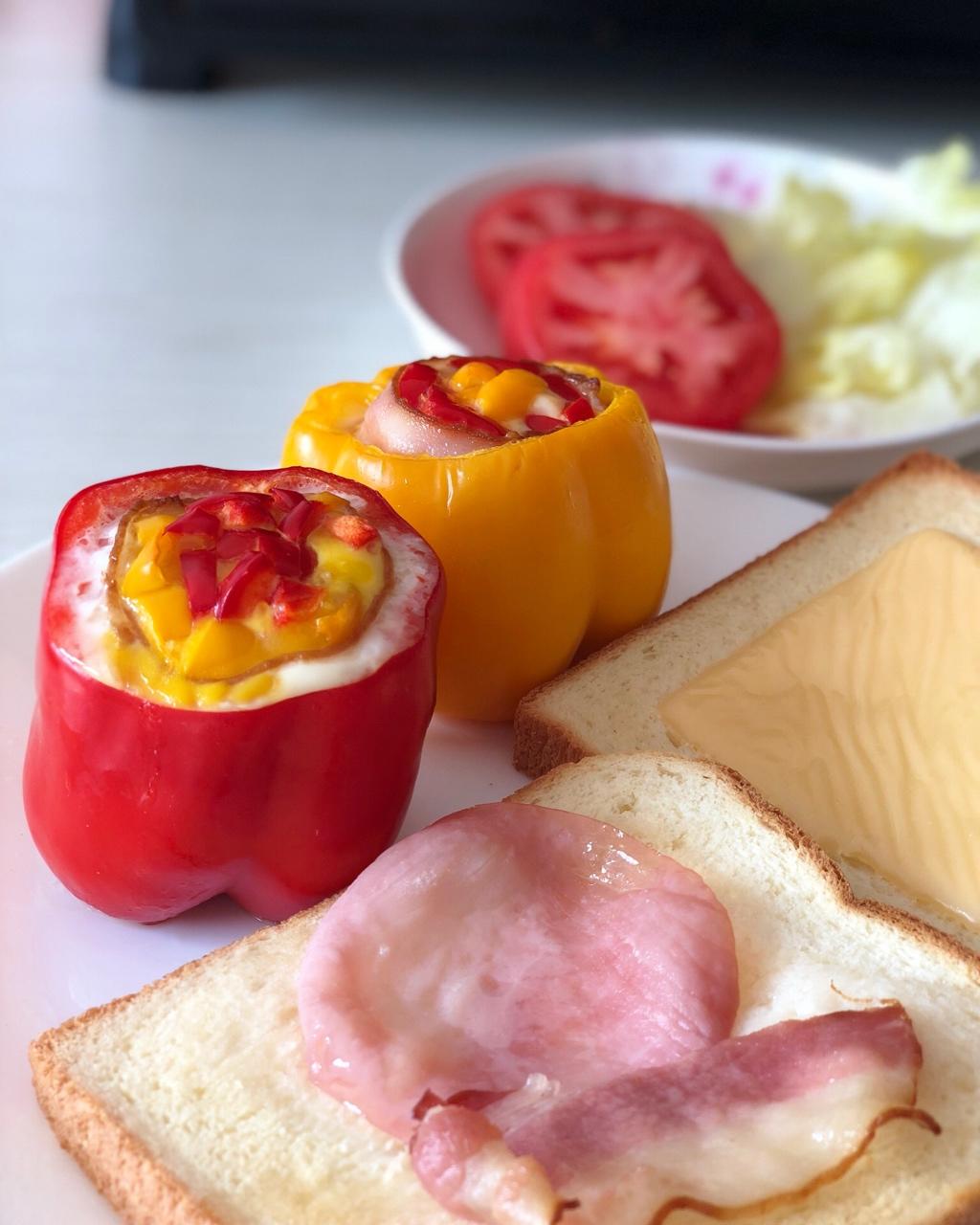 彩椒鸡蛋杯（早餐鸡蛋杯升级版）