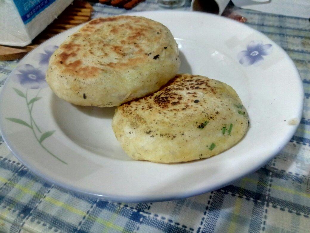 全麦发面葱油饼