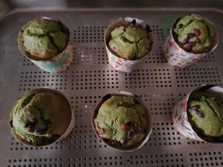 超简单的抹茶蜜豆玛芬