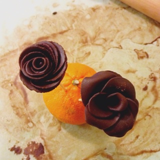 手工巧克力花