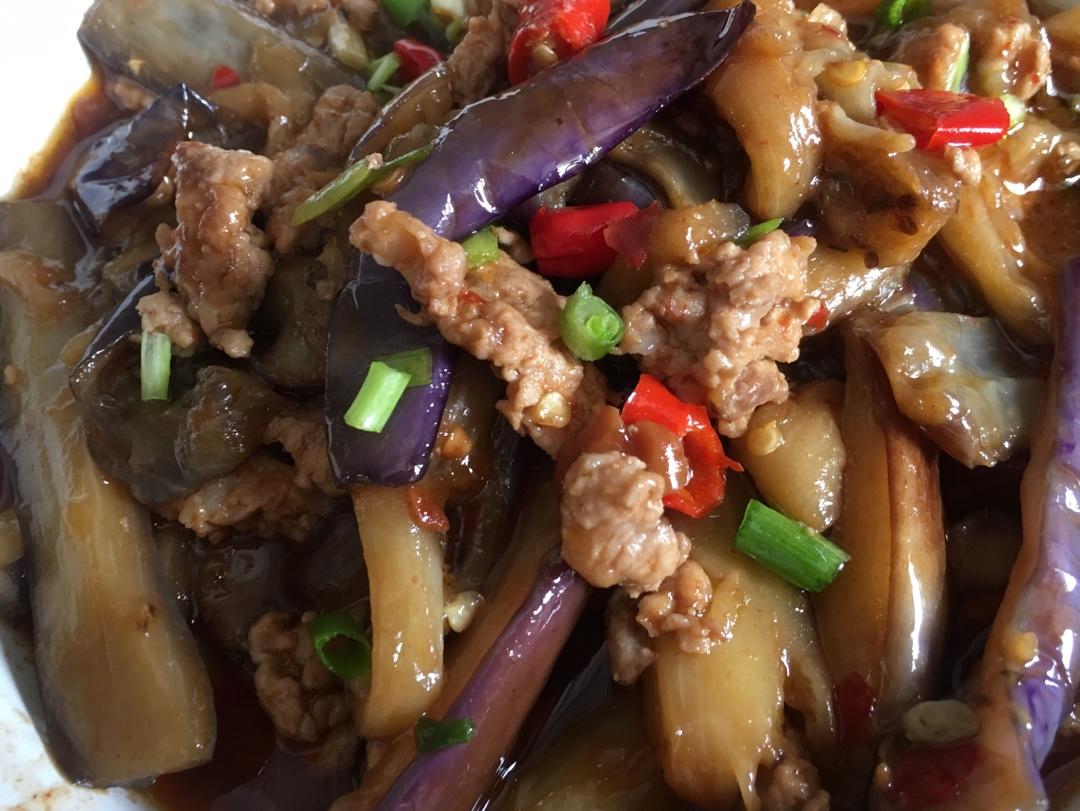 红烧肉沫茄子