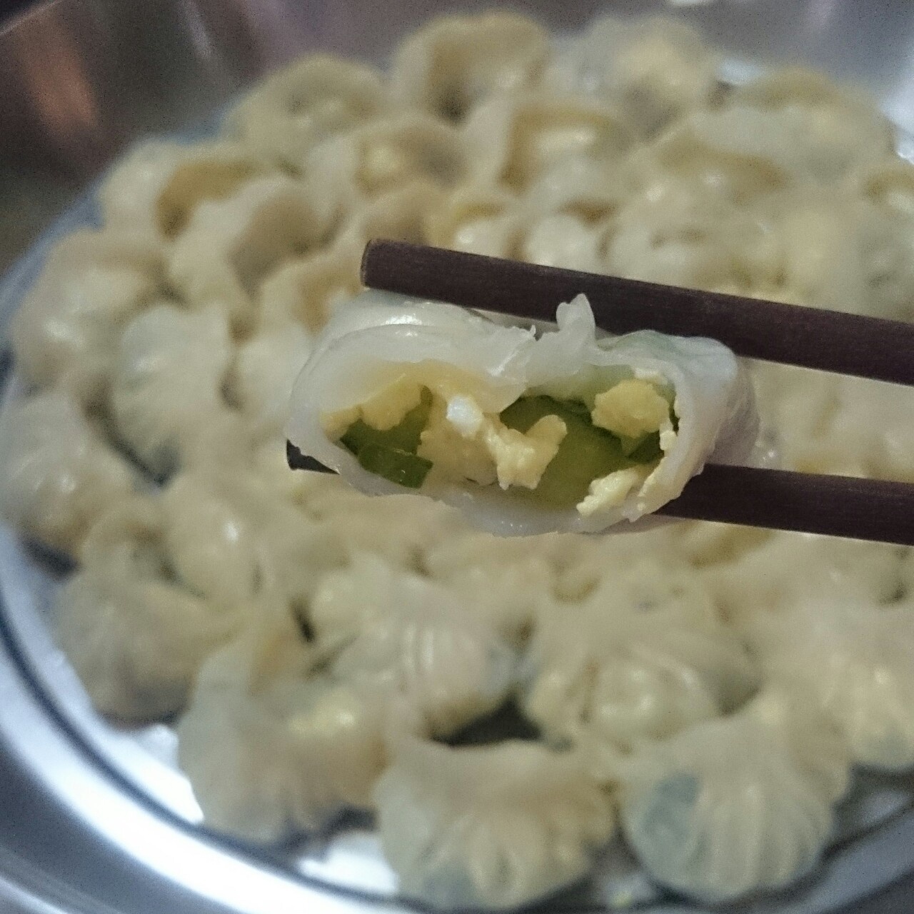 黄瓜鸡蛋水饺