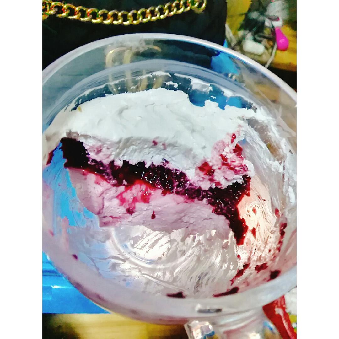 渐变蓝莓冻芝士蛋糕（免烤）