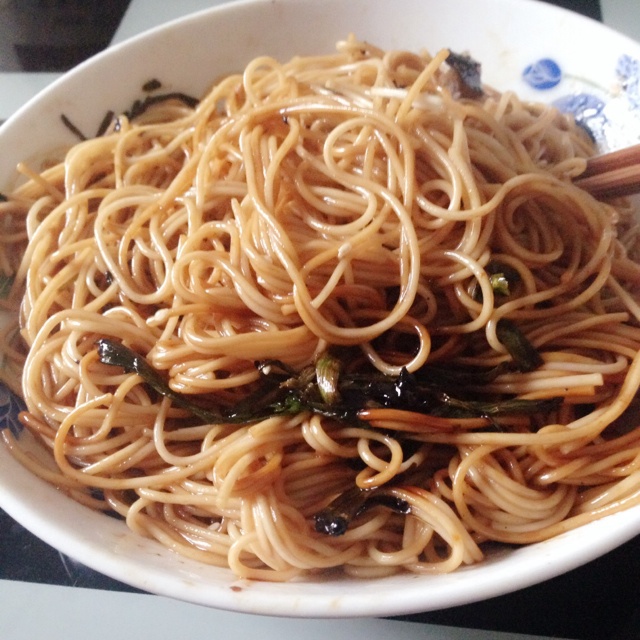 黄磊版葱油拌面