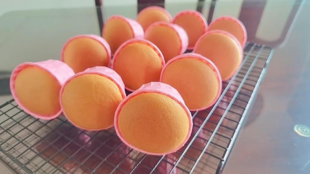 不回缩不开裂戚风纸杯蛋糕