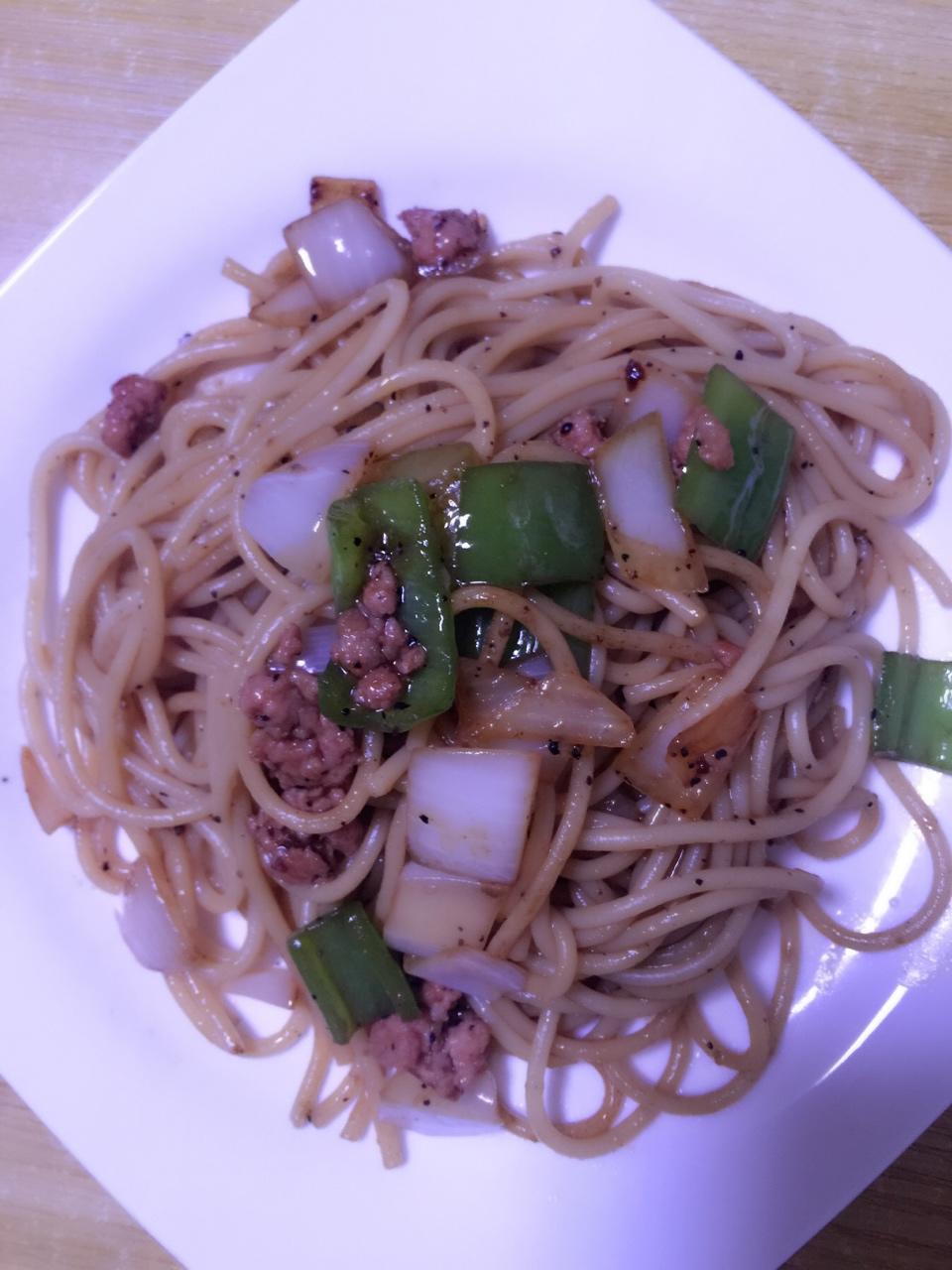 黑椒意面
