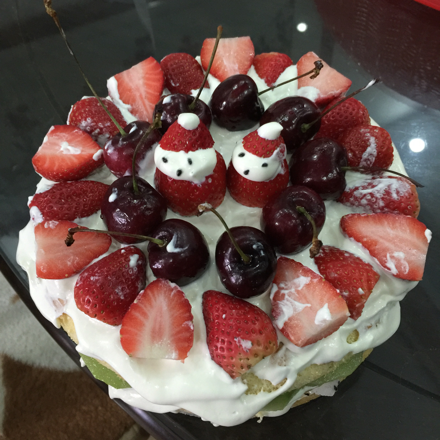 圣诞呆萌裸蛋糕