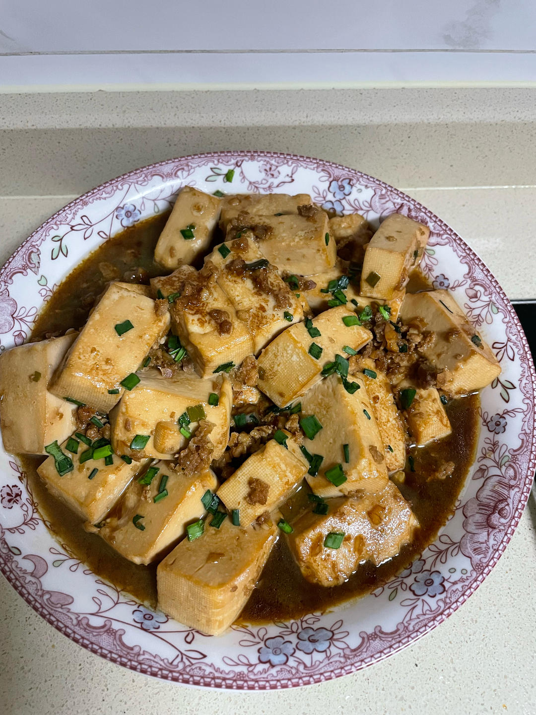 肉末烧豆腐