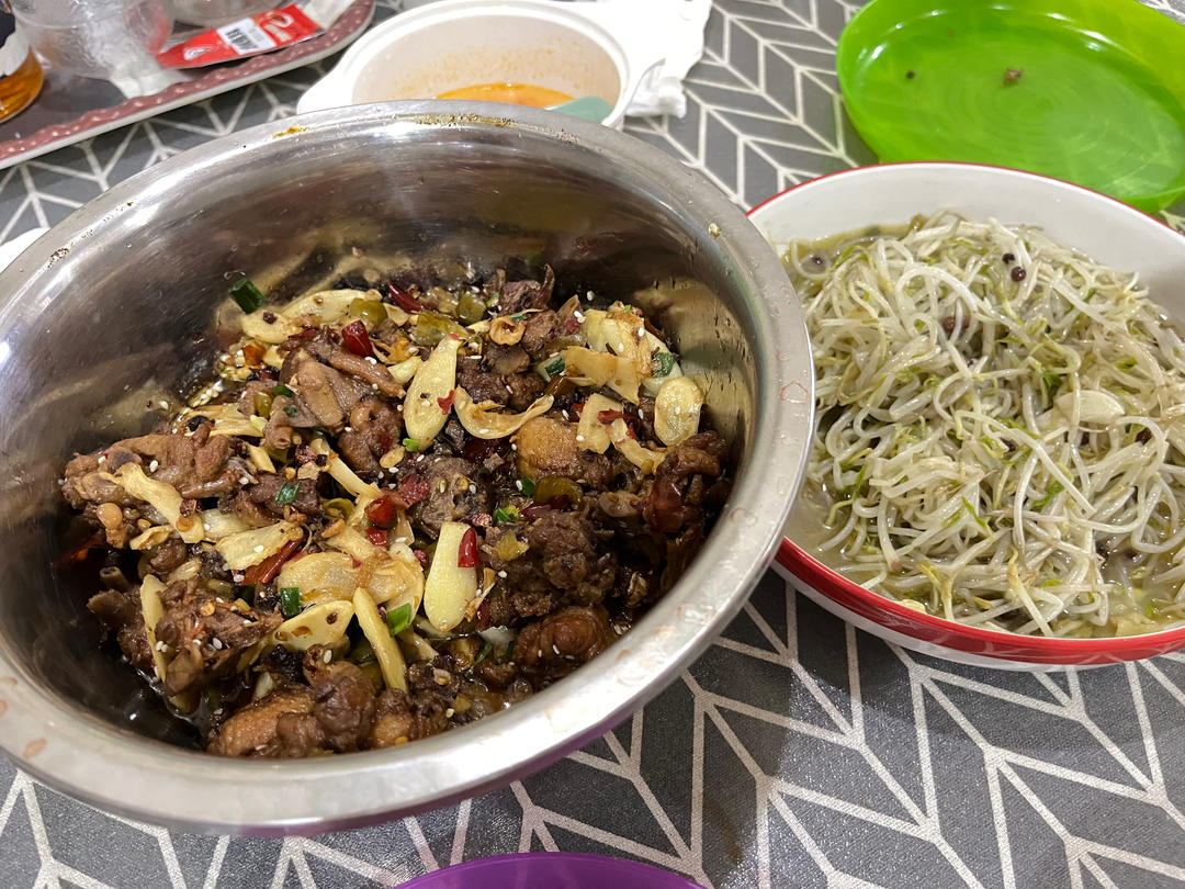 子姜爆鸭