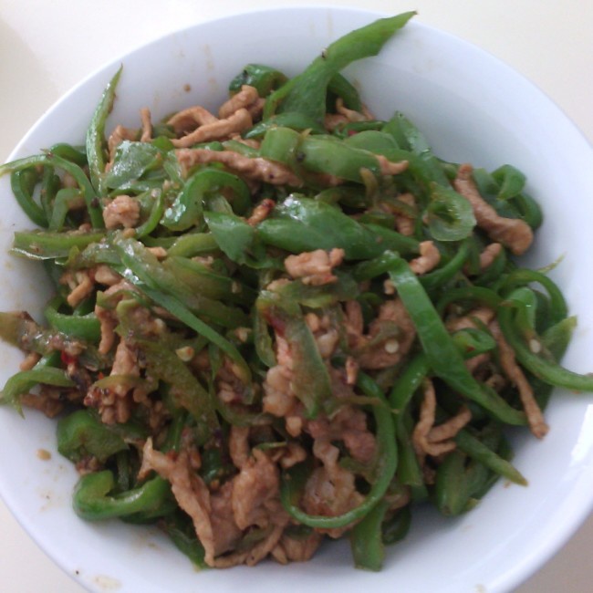 青椒炒肉丝