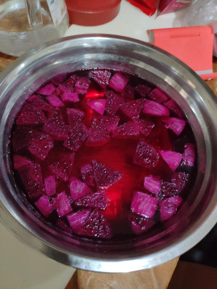 火龙果果冻（白凉粉版）