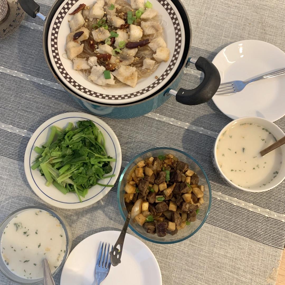杏鲍菇炒牛肉粒