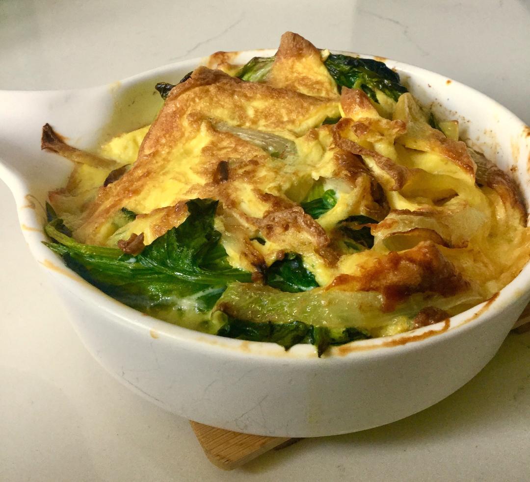 菠菜蛋饼的做法