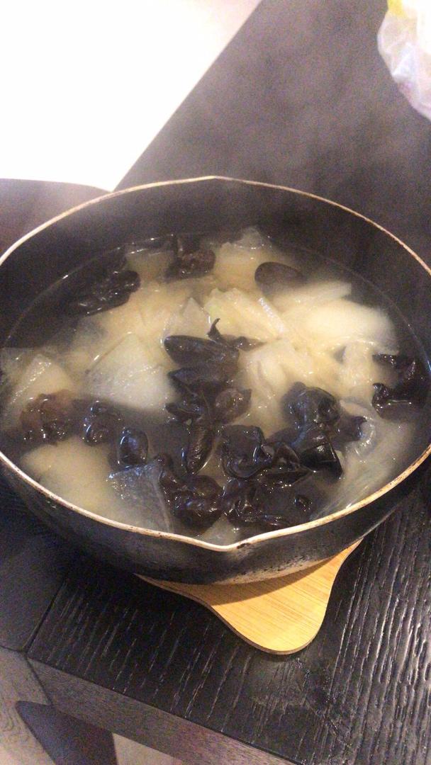 减脂餐#𝗗𝗔𝗬1⃣️木耳冬瓜汤