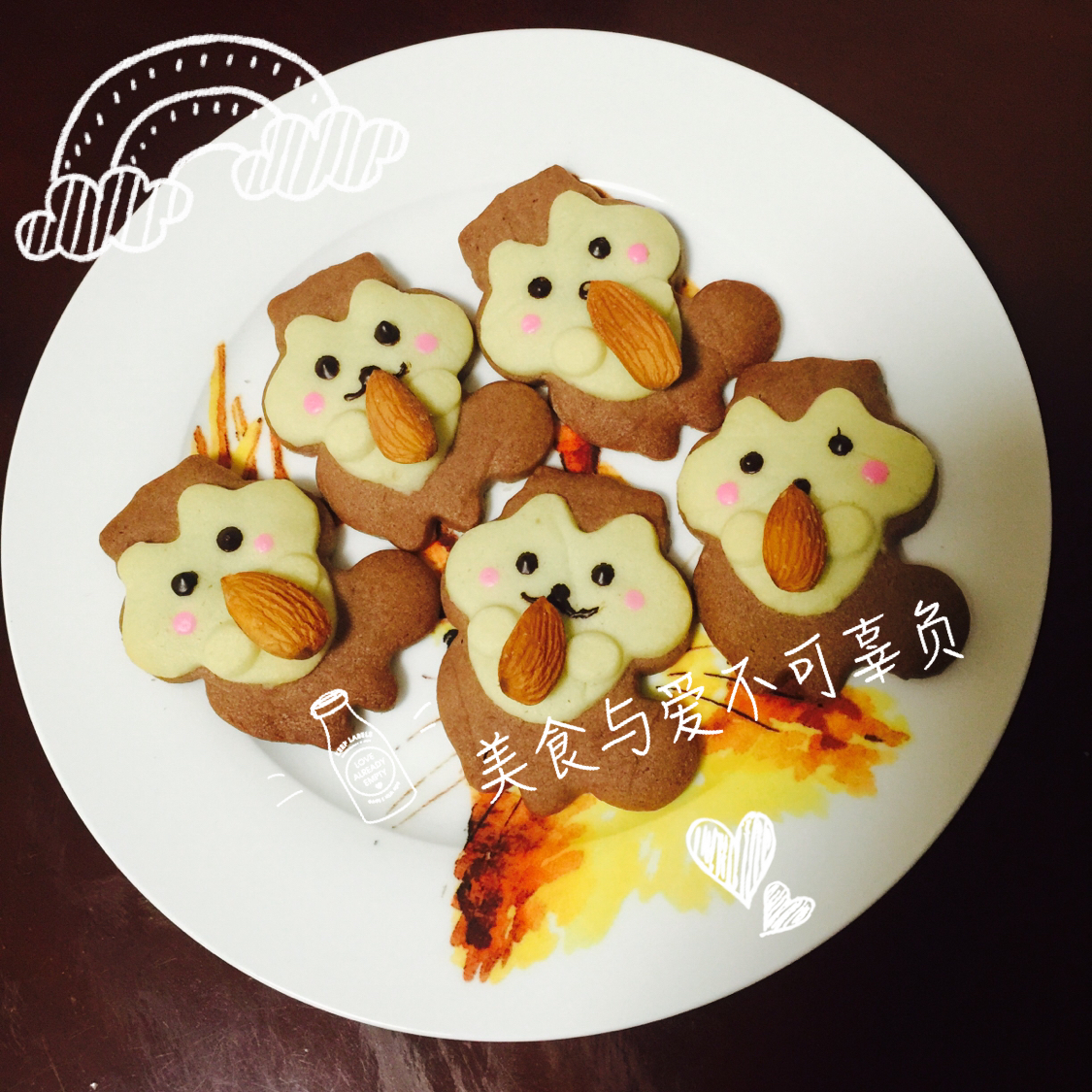 卡通饼干 － 杏仁小松鼠饼干和熊猫饼干