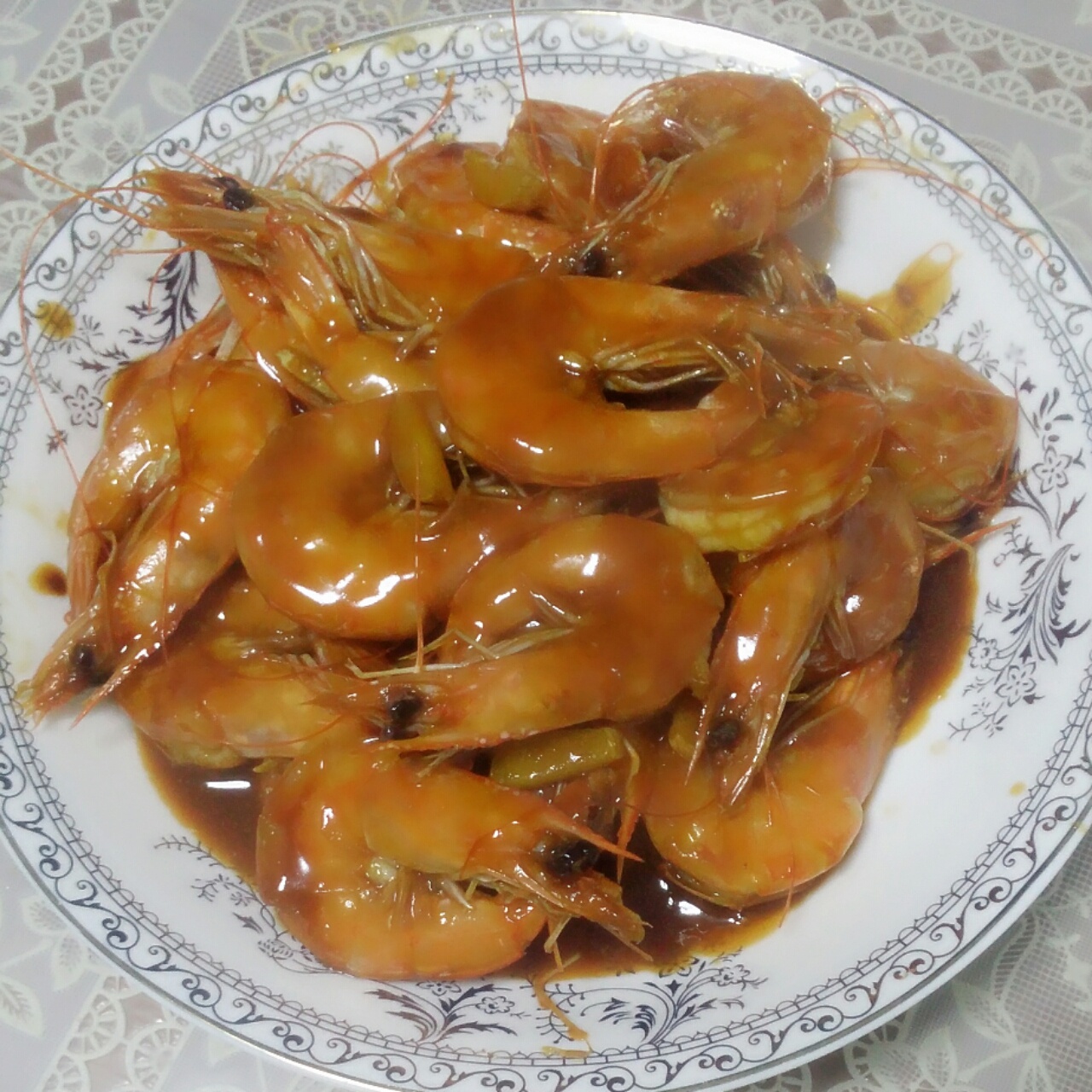 糖醋开背虾