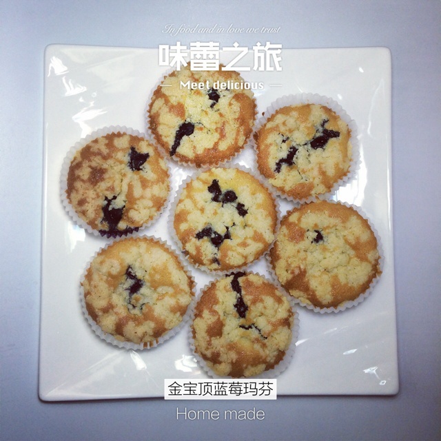 PH大师的金宝顶蓝莓马芬