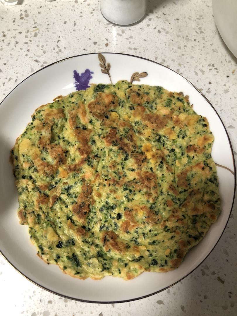 三文鱼菠菜鸡蛋饼 宝宝辅食食谱