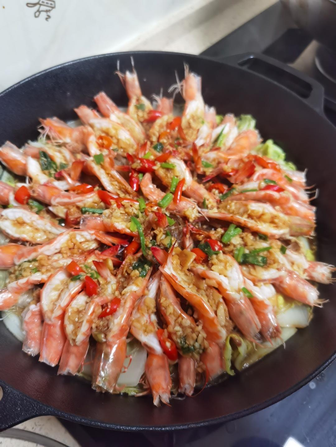 铁板蒜蓉粉丝虾