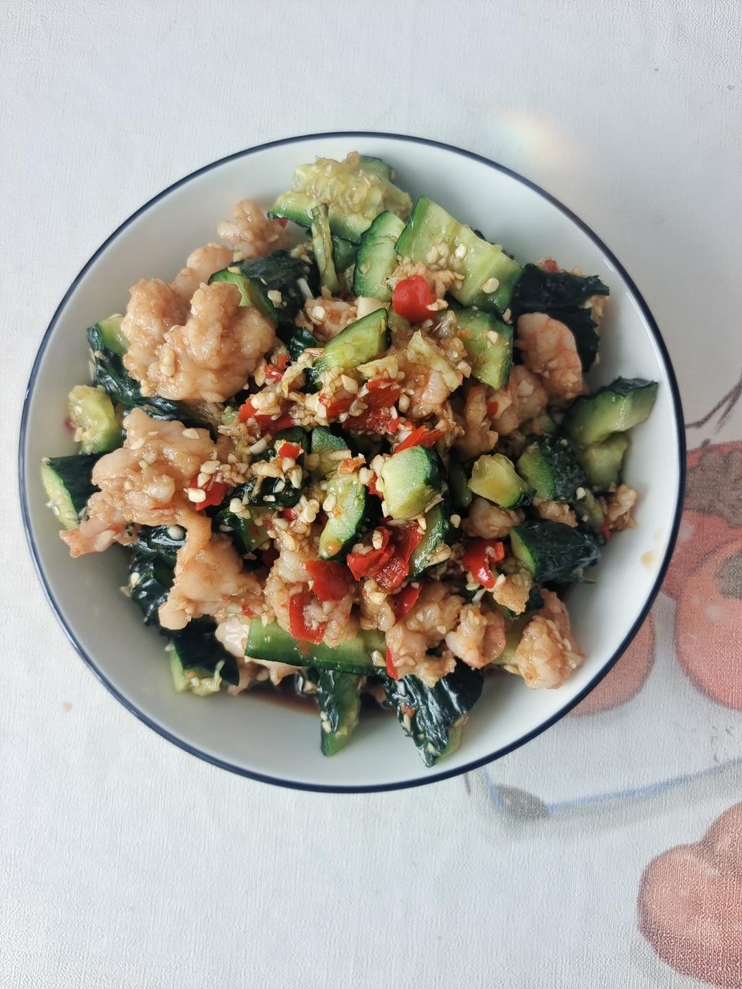减脂餐l黄瓜凉拌虾滑🍤
