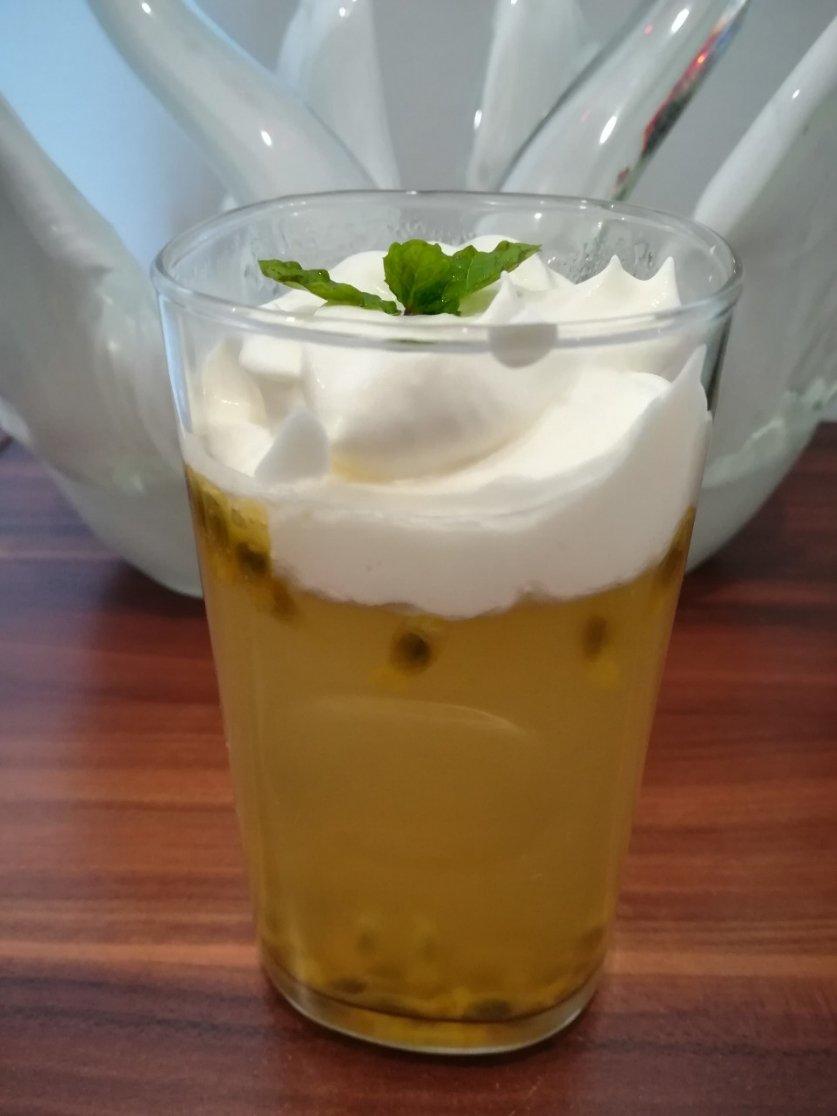 glp做的百香果果茶奶盖