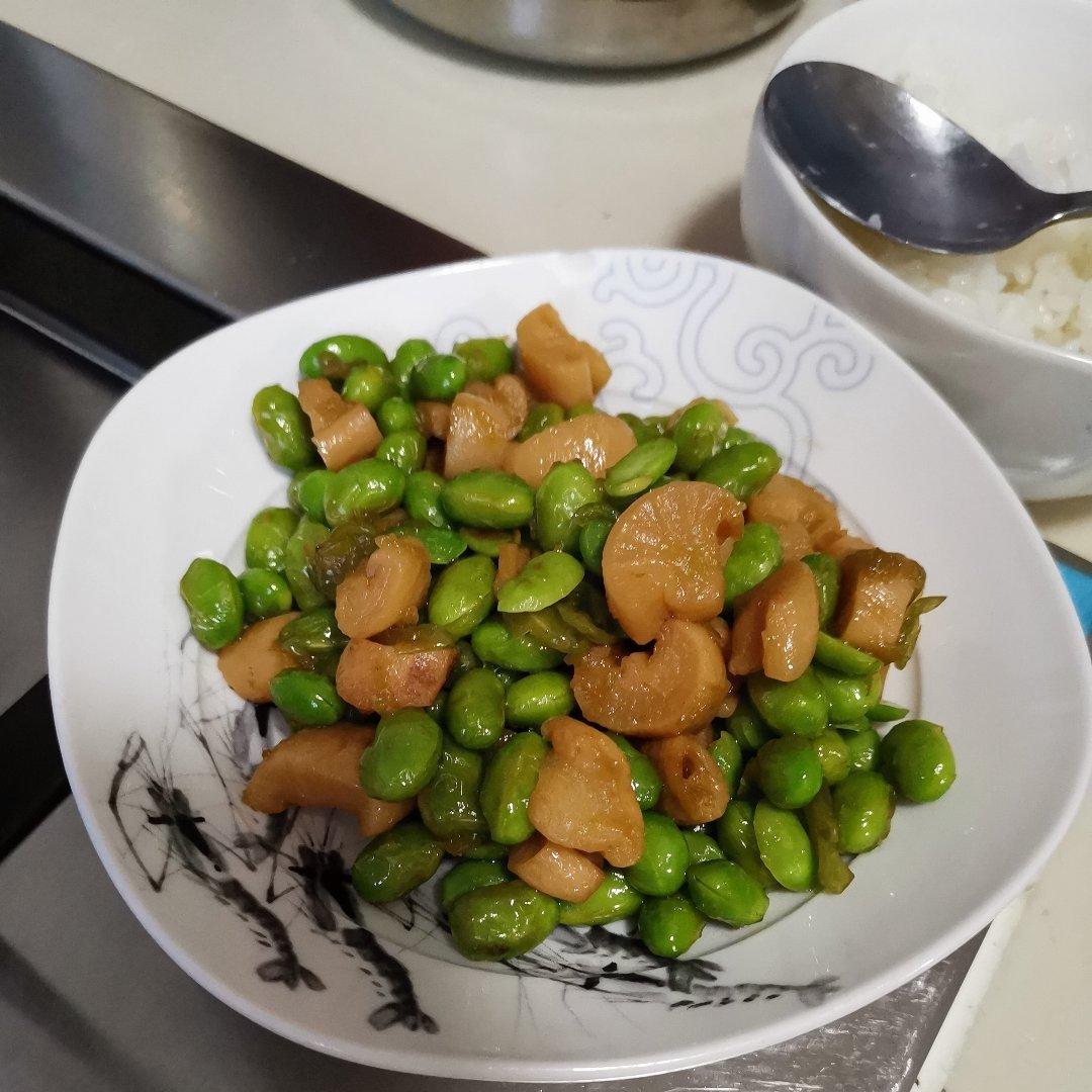 毛豆炒萝卜干