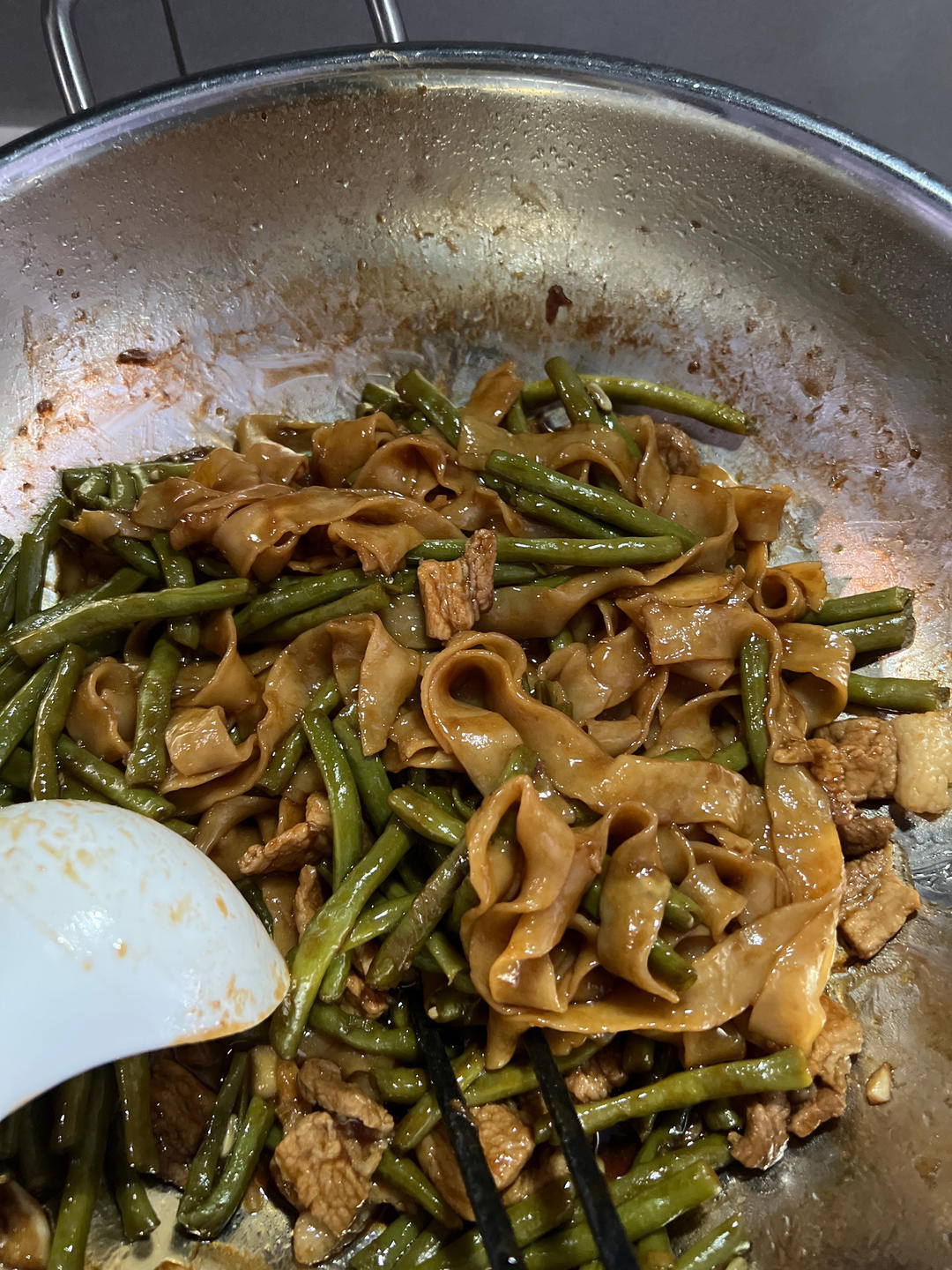 地道老北京扁豆焖面 豆角焖面 太好吃小心吃撑哦