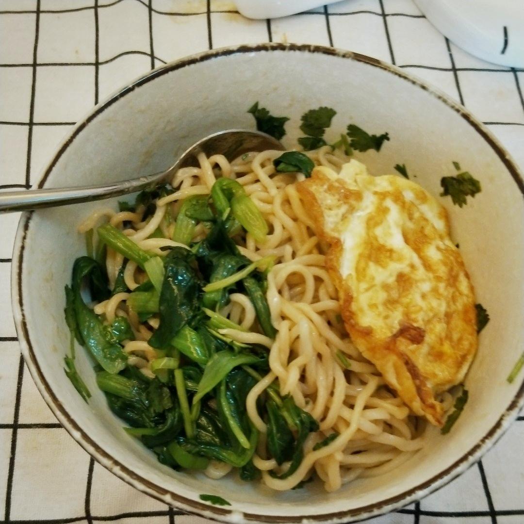 简单小葱油泼面