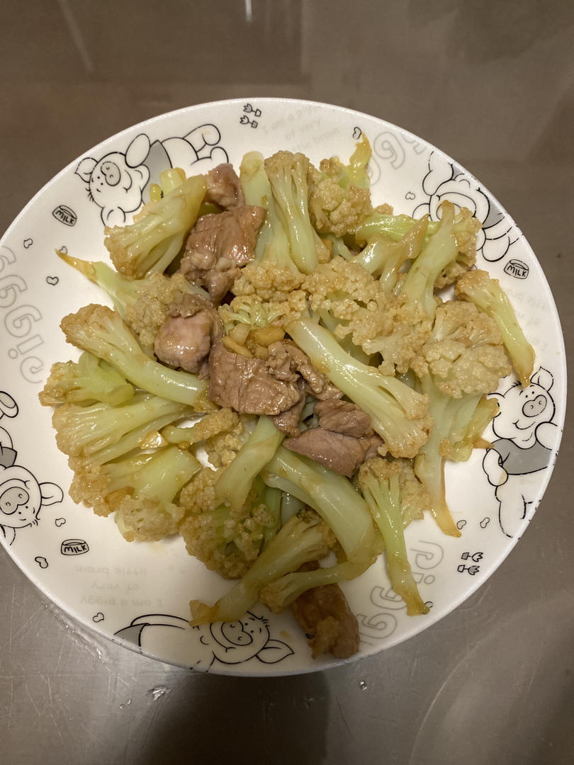 wendyhui630做的干煸菜花花菜炒肉