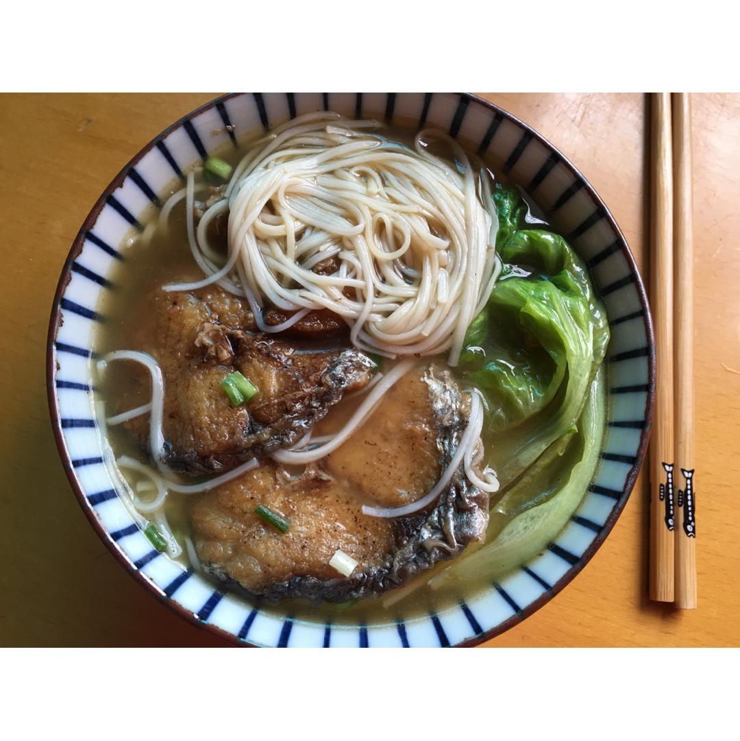 小葱麻油酱油面