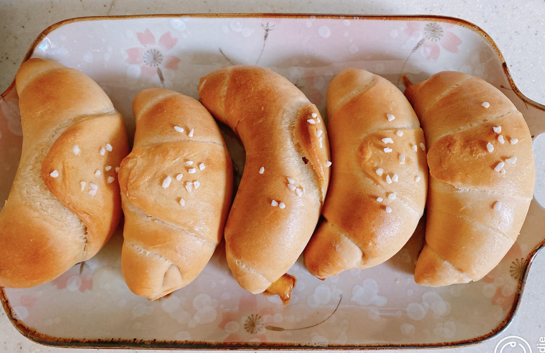 日式海盐牛角面包