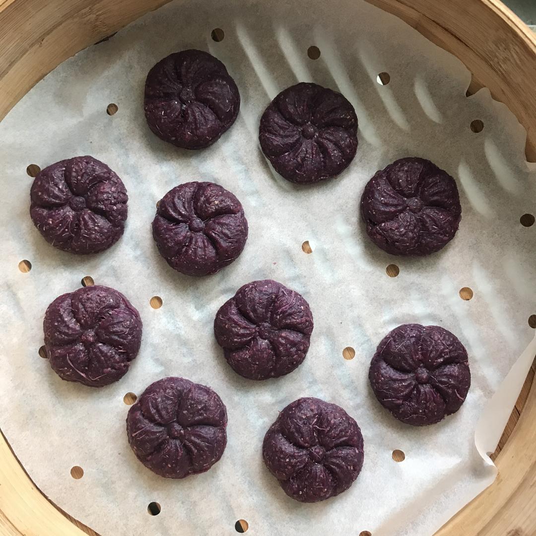 低卡紫薯月饼