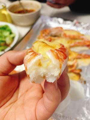 快手10分钟芝士烤大虾之阿根廷红虾的做法 步骤14