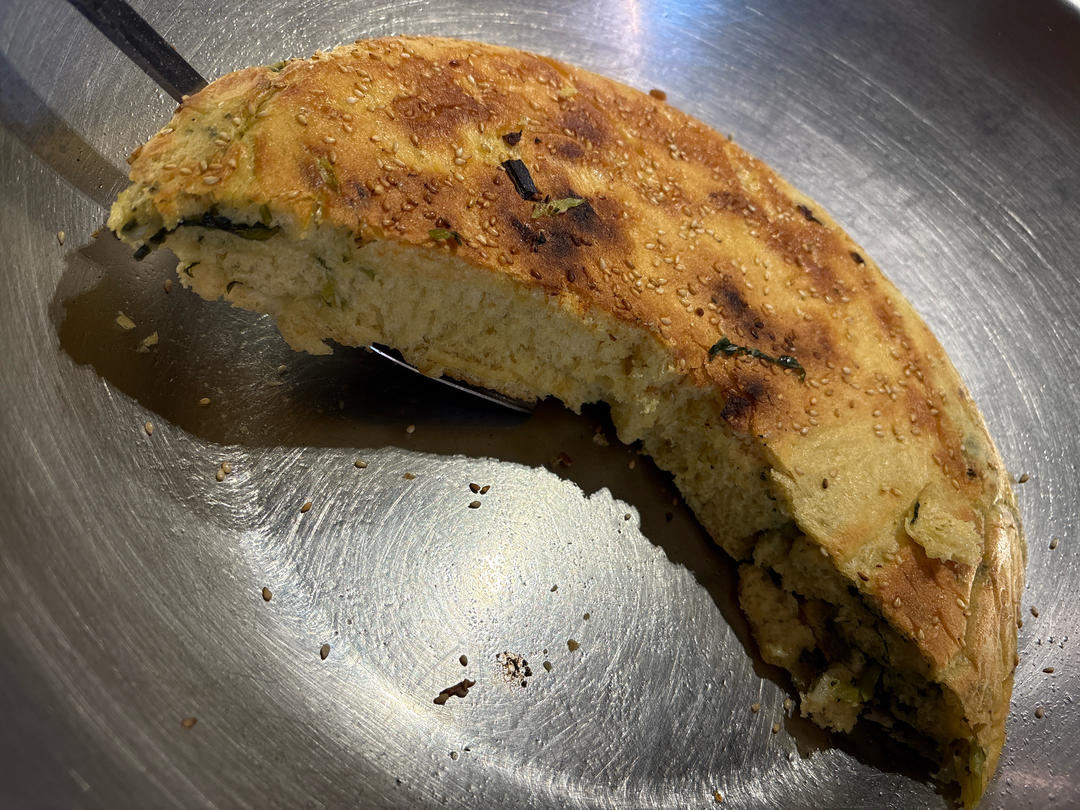 葱油发面饼