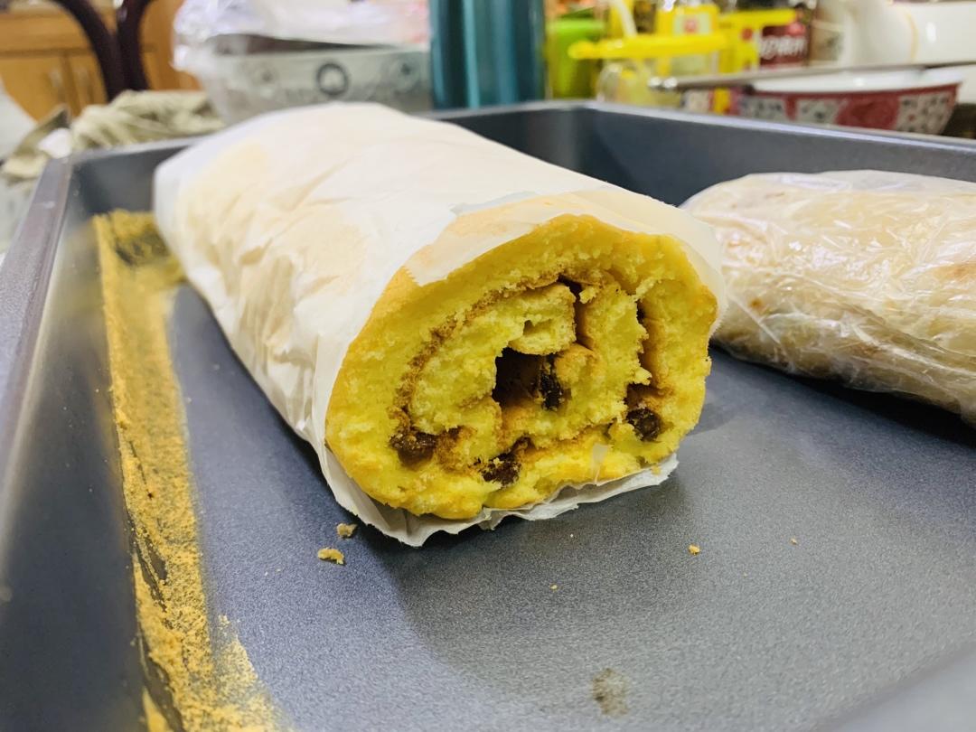 卷不断的后蛋法基础戚风蛋糕卷